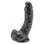 Make it realistic black with suction cup black soft sex toys big 23 cm get real