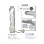 Phallic sheath extension for penis with vibrating phallic ring against premature ejaculation