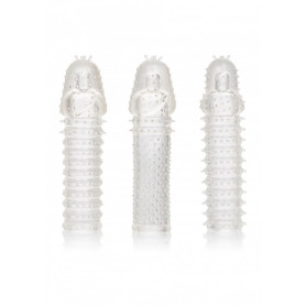 Kit Phallic Penis Extension Kit Wearable Set 3pcs Sex Toys Cock Extension