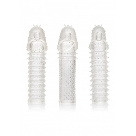 Kit Phallic Penis Extension Kit Wearable Set 3pcs Sex Toys Cock Extension