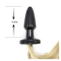 Plug anale con coda dildo butt in silicone fallo indossabile nero black sex toys