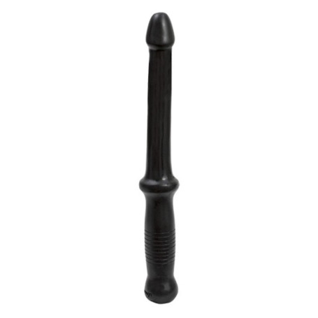 Anal Phallus with Handle Push Black Anal Dildo