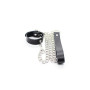 Collare a guinzaglio chain leash black bondage harness fetish kit sexy costrittivo nero