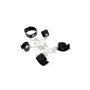 Costrittivo chain hogtie black fetish manette cavigliere bondage con collare harness sexy