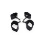 Constrictive easy arms restraint black anklets and handcuffs fetish bondage bdsm set restriant