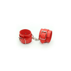 Polsiere cuffs belt red manette rosso bondage fetish costrittivo sexy harness
