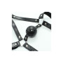 Imbracatura viso con morso head harness ball gag fetish bondage nero black costrittivo