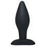 Black Velvet Silicone Butt Plug Large